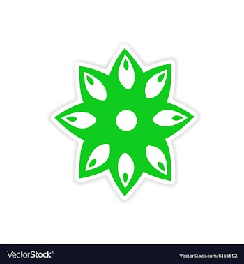 Icon sticker realistic design on paper anise vector image