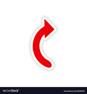 Icon sticker realistic design on paper arrows vector image