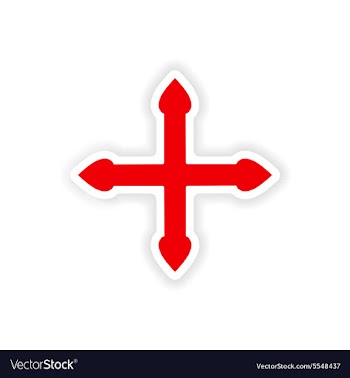 Icon sticker realistic design on paper arrows vector image