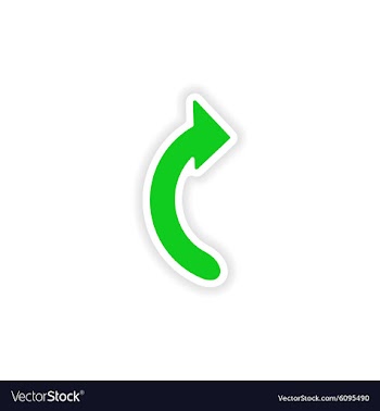 Icon sticker realistic design on paper arrows vector image