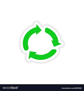 Icon sticker realistic design on paper arrows vector image