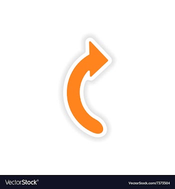 Icon sticker realistic design on paper arrows vector image