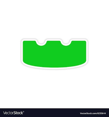 Icon sticker realistic design on paper ashtray vector image