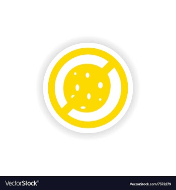 Icon sticker realistic design on paper bacteria vector image