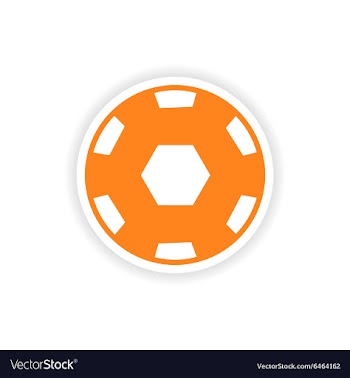 Icon sticker realistic design on paper ball vector image