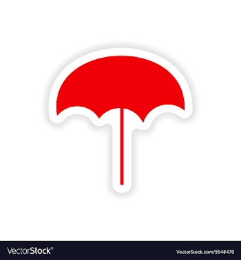 Icon sticker realistic design on paper beach vector image