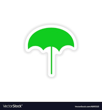 Icon sticker realistic design on paper beach vector image