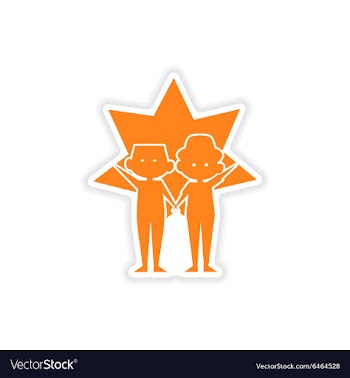 Icon sticker realistic design on paper best vector image