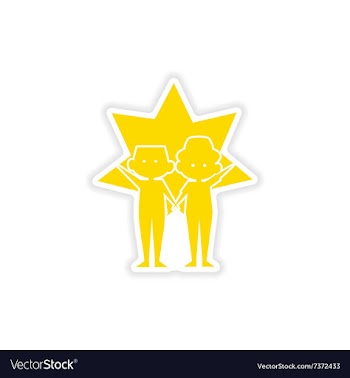 Icon sticker realistic design on paper best vector image