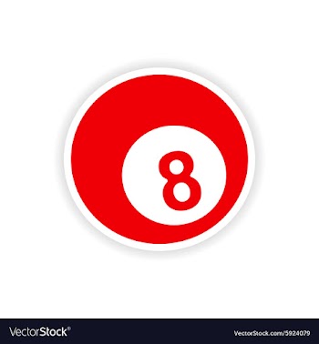 Icon sticker realistic design on paper billiards vector image