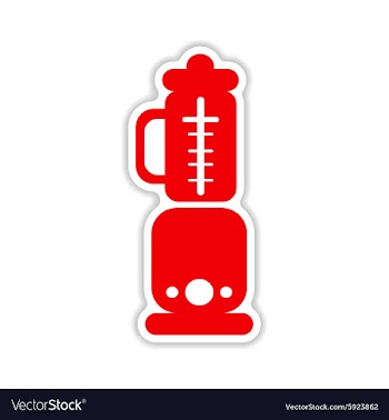 Icon sticker realistic design on paper blender vector image