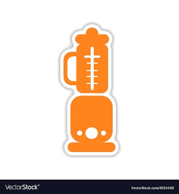 Icon sticker realistic design on paper blender vector image