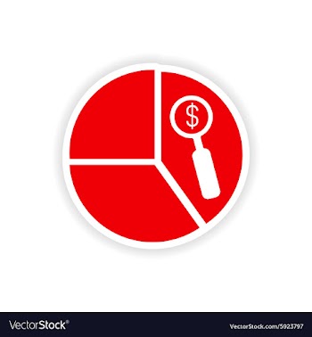 Icon sticker realistic design on paper chart vector image