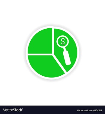 Icon sticker realistic design on paper chart vector image