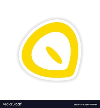 Icon sticker realistic design on paper chestnut vector image