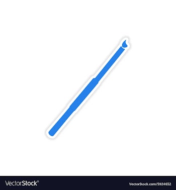 Icon sticker realistic design on paper cigarette vector image