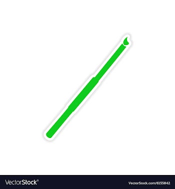 Icon sticker realistic design on paper cigarette vector image