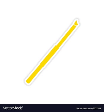 Icon sticker realistic design on paper cigarette vector image
