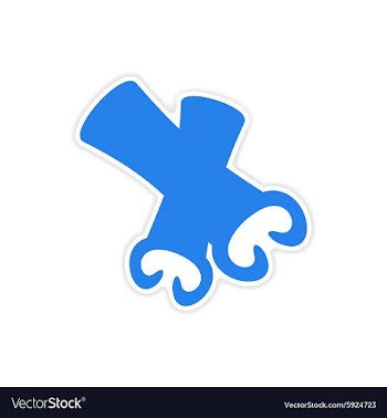Icon sticker realistic design on paper cinnamon vector image