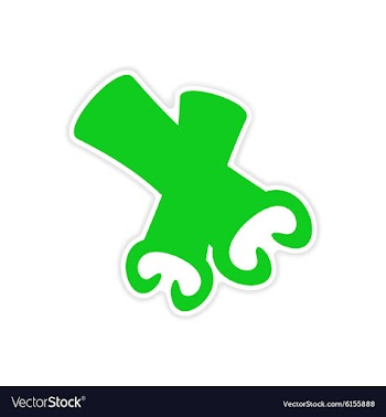Icon sticker realistic design on paper cinnamon vector image