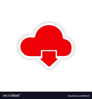 Icon sticker realistic design on paper cloud vector image