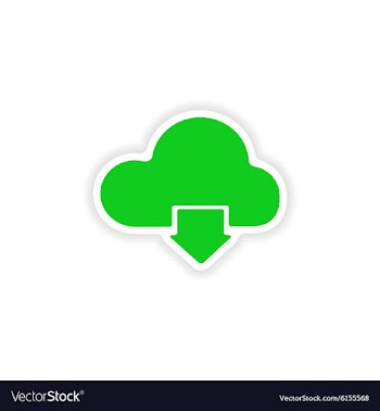 Icon sticker realistic design on paper cloud vector image
