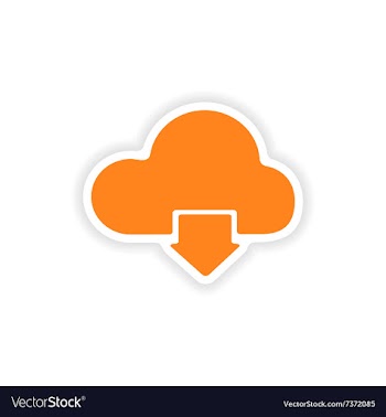 Icon sticker realistic design on paper cloud vector image