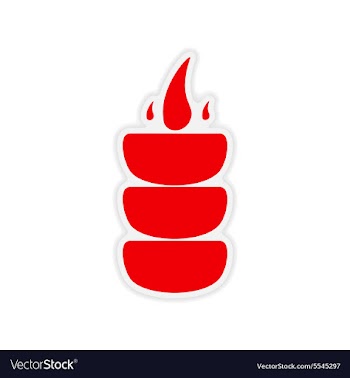Icon sticker realistic design on paper coals vector image