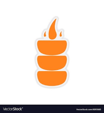 Icon sticker realistic design on paper coals vector image