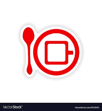 Icon sticker realistic design on paper cofee cup vector image
