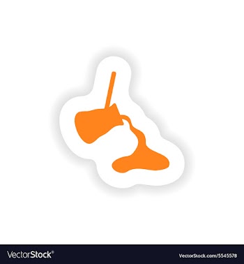 Icon sticker realistic design on paper coffee Turk vector image