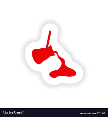 Icon sticker realistic design on paper coffee Turk vector image