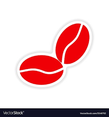 Icon sticker realistic design on paper coffee vector image