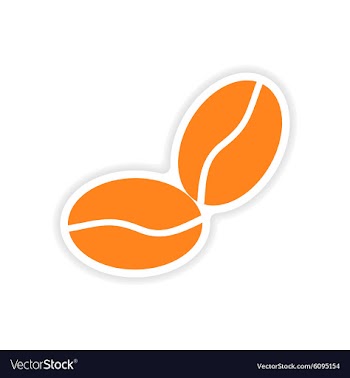 Icon sticker realistic design on paper coffee vector image