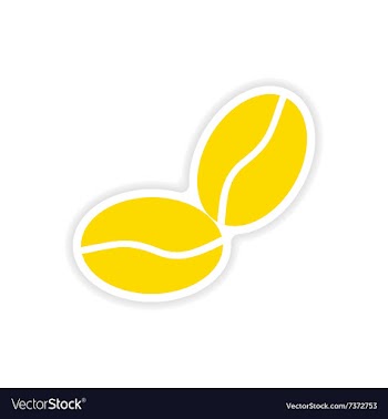 Icon sticker realistic design on paper coffee vector image