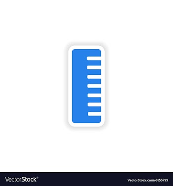 Icon sticker realistic design on paper comb vector image