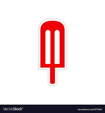 Icon sticker realistic design on paper cream icing vector image