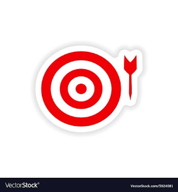 Icon sticker realistic design on paper darts vector image