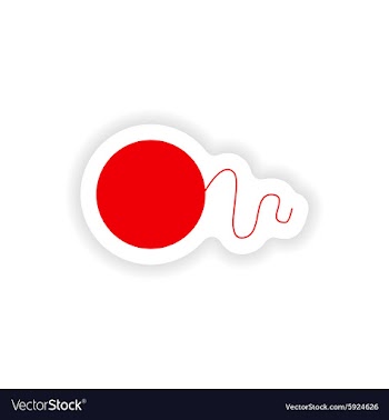 Icon sticker realistic design on paper dental vector image