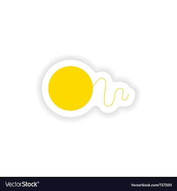 Icon sticker realistic design on paper dental vector image