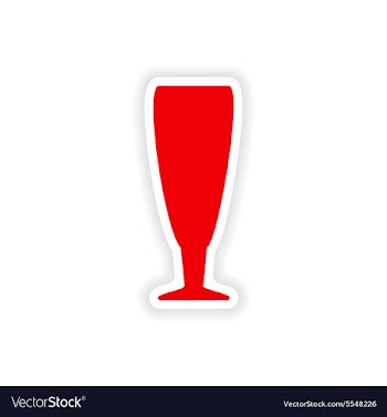 Icon sticker realistic design on paper drinks vector image