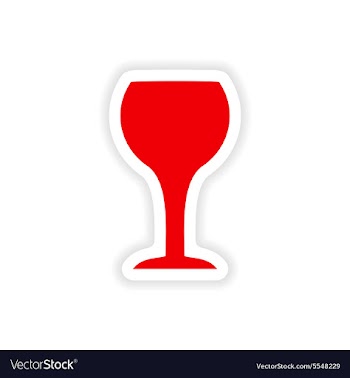 Icon sticker realistic design on paper drinks vector image