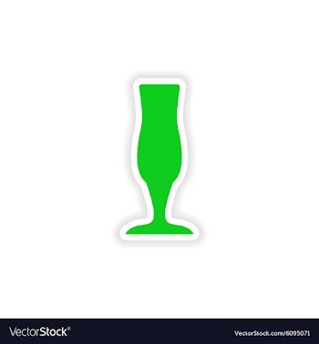 Icon sticker realistic design on paper drinks vector image