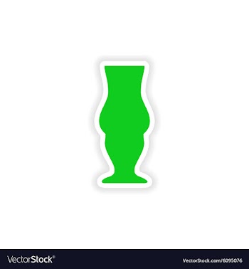 Icon sticker realistic design on paper drinks vector image