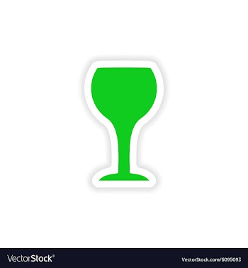 Icon sticker realistic design on paper drinks vector image