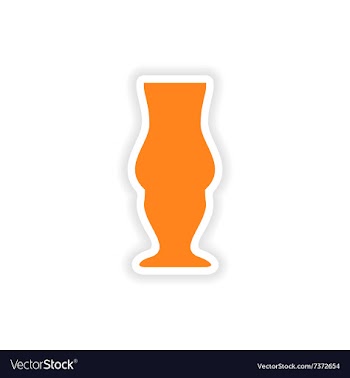 Icon sticker realistic design on paper drinks vector image