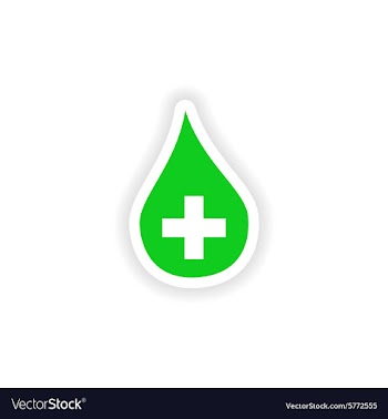 Icon sticker realistic design on paper drop vector image