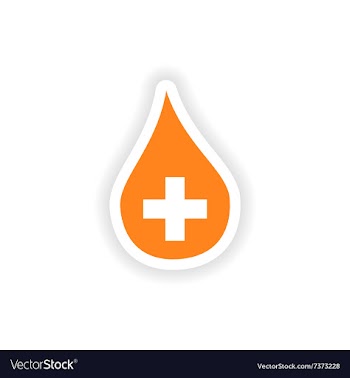 Icon sticker realistic design on paper drop vector image