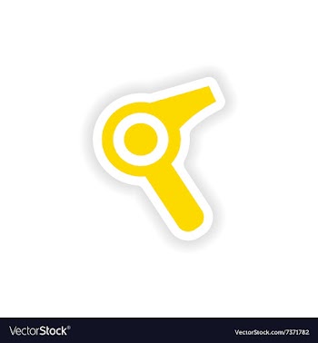 Icon sticker realistic design on paper dryer vector image