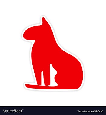 Icon sticker realistic design on paper Egypt cat vector image
